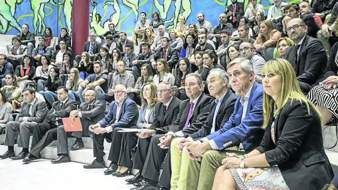 Imagen de un momento de la celebración de la anterior gala de STARTinnova celebrada en el Palacio de Festivales de Cantabria en Santander. 
