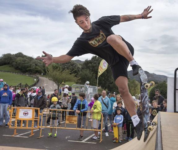 Uno de los raiders que participaron el año pasado en la prueba de skate. 