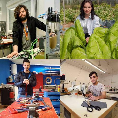 Los cuatro alumnos cántabros medallistas en los Campeonatos de España de FP