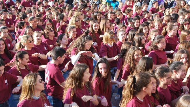 Así empezó el 'flashmob' de los Sagrados Corazones