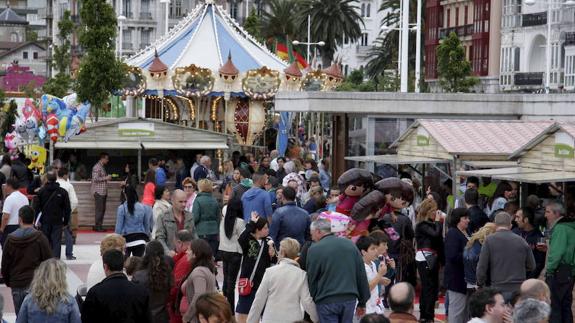 Las casetas de hosteleros reunían cada año en el Parque de Amestoy a cientos de vecinos y visitantes