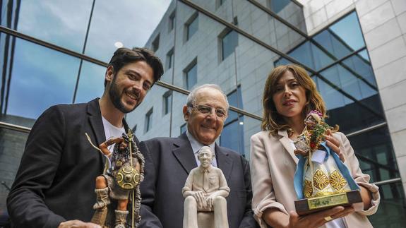 Protagonistas. Ángel de Miguel, Emilio Gutiérrez Caba y Ruth Díaz