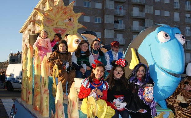 Carroza de la Cabalgata de Reyes de Arroyo hace dos años. 