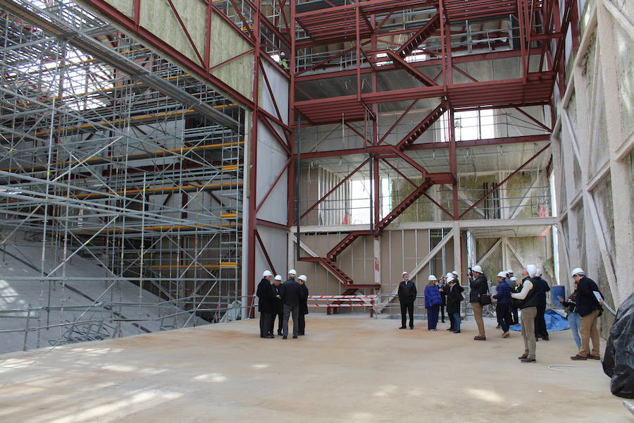 Fotos: Visita institucional a las obras de la Casa de la Música y el Teatro de Arroyo de la Encomienda