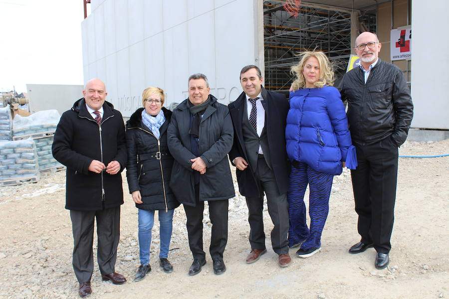 Fotos: Visita institucional a las obras de la Casa de la Música y el Teatro de Arroyo de la Encomienda