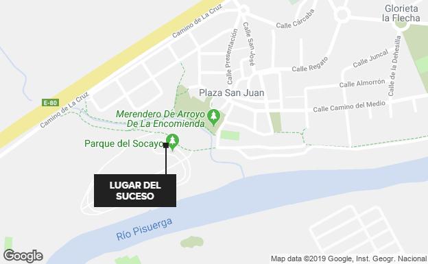 Mapa del lugar del suceso.