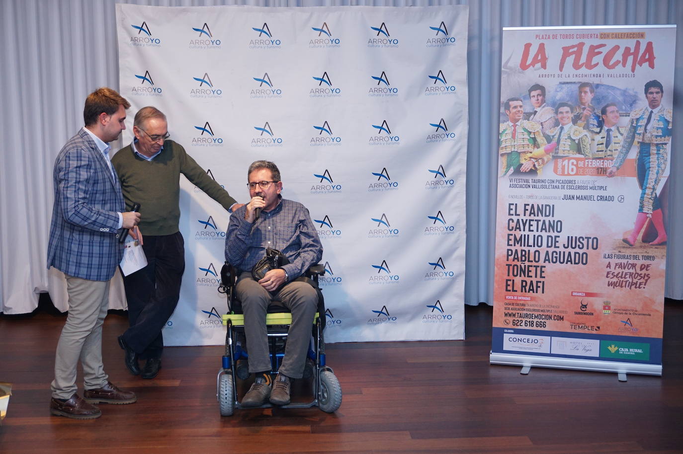 Acto de presentación del brillante, completo y rematado cartel del VI Festival Taurino de La Flecha, en Arroyo de la Encomienda. 