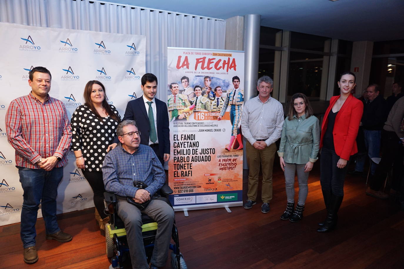Acto de presentación del brillante, completo y rematado cartel del VI Festival Taurino de La Flecha, en Arroyo de la Encomienda. 