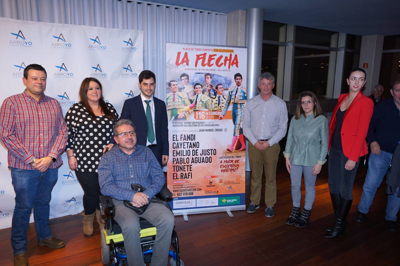 Acto de presentación del brillante, completo y rematado cartel del VI Festival Taurino de La Flecha, en Arroyo de la Encomienda. 