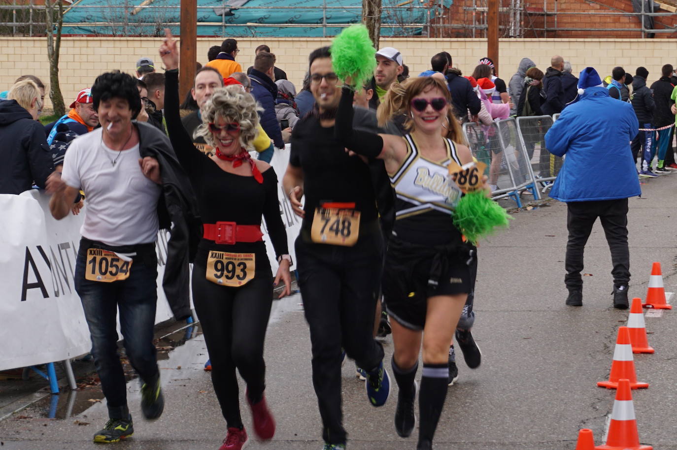 Ganadoras de la prueba femenina de 10 kilómetros. 