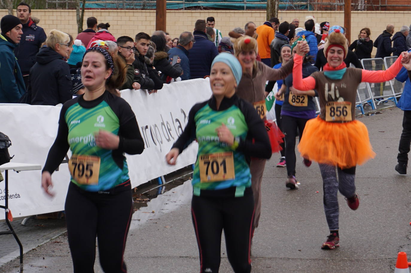 Ganadoras de la prueba femenina de 10 kilómetros. 