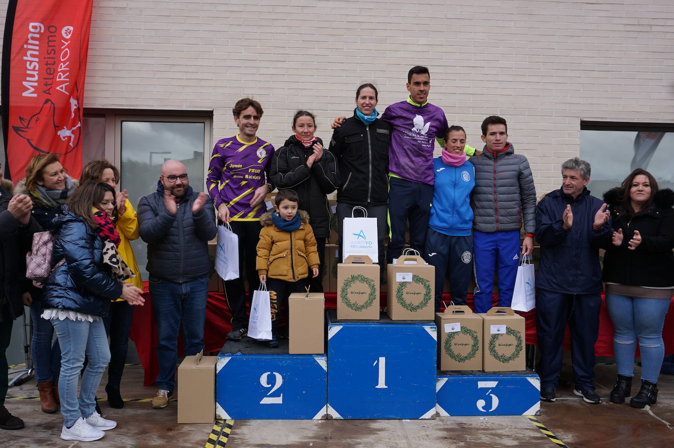 Ganadoras de la prueba femenina de 10 kilómetros. 