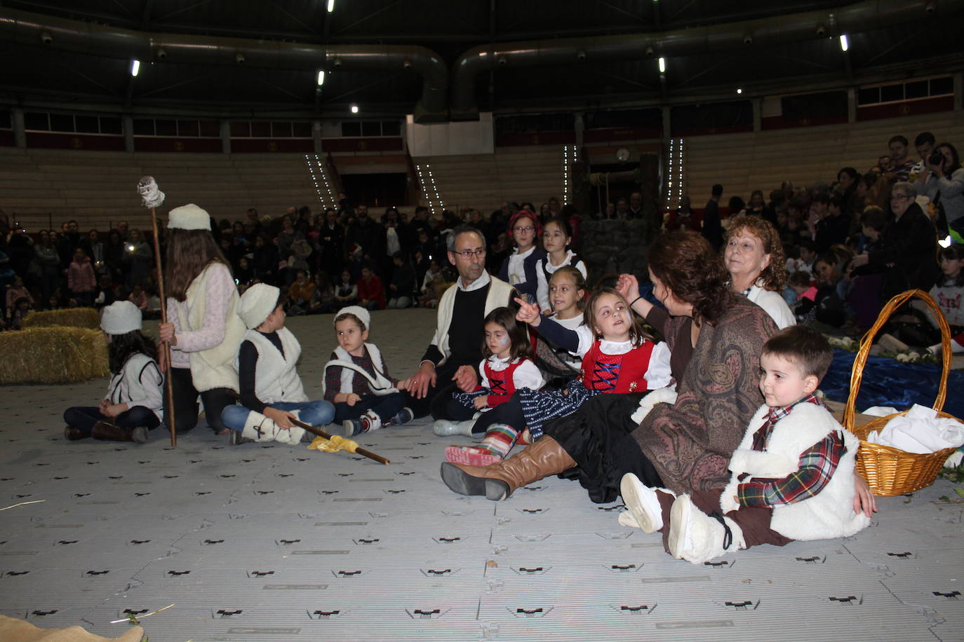 Adoración de los Reyes Magos al Niño Jesús en el portal de Belén. 