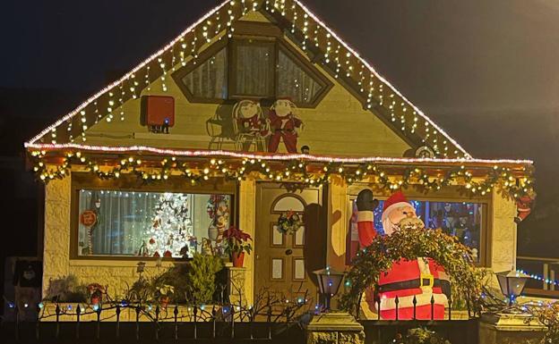 Decoración fachada de la calle Pedro Alvarado. 