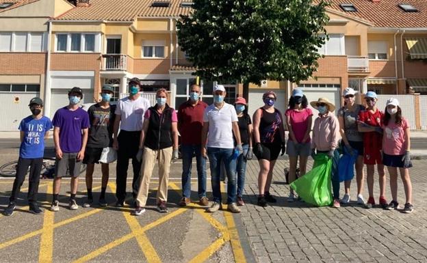 Participantes en la acción voluntaria. 