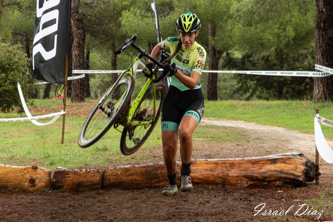 Estela Domínguez el pasado domingo en la prueba de Tres Cantos. 