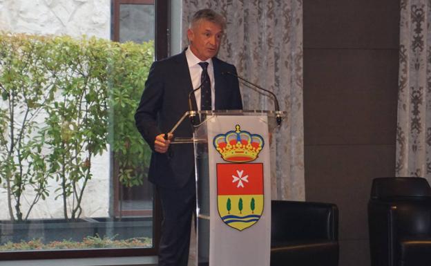 Sarbelio Fernández esta mañana durante su intervención en Hablemos de Negocios. 