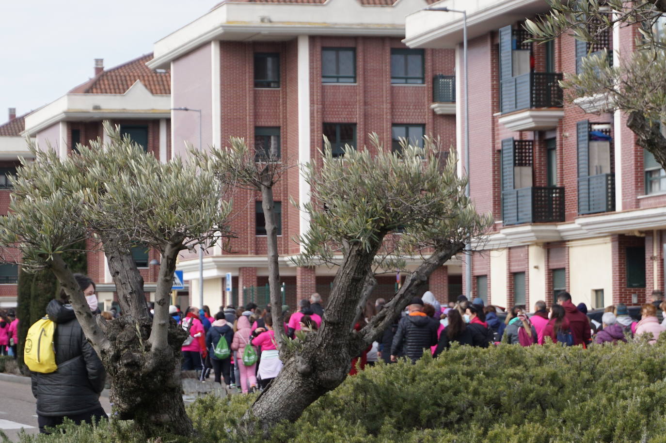 Las camisetas fucsias regaron el recorrido de esta mañana por Arroyo de muestras de solidaridad y empatía en la lucha contra el cáncer. 