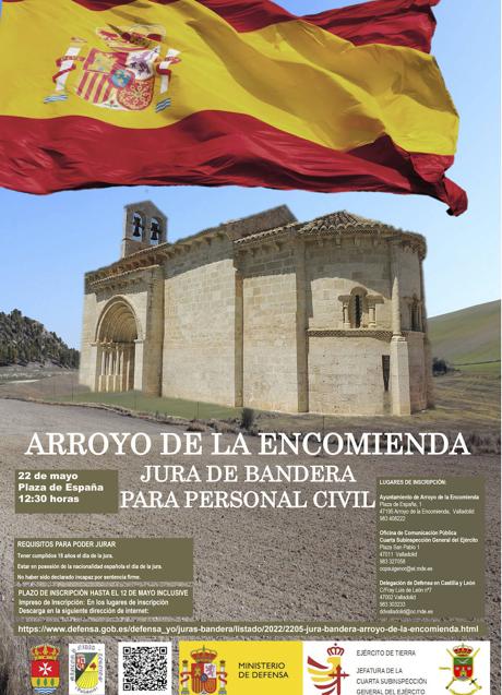 Imagen - Cartel informativo sobre la Jura de Bandera Civil