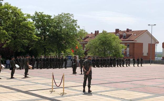 Ensayo general celebrado el viernes de la jura de bandera 