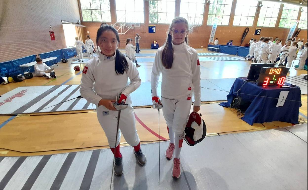 Lucía Alonso Olmos Campeona de España M11 y Greta Quirós Ballón, subcampeona España M11 