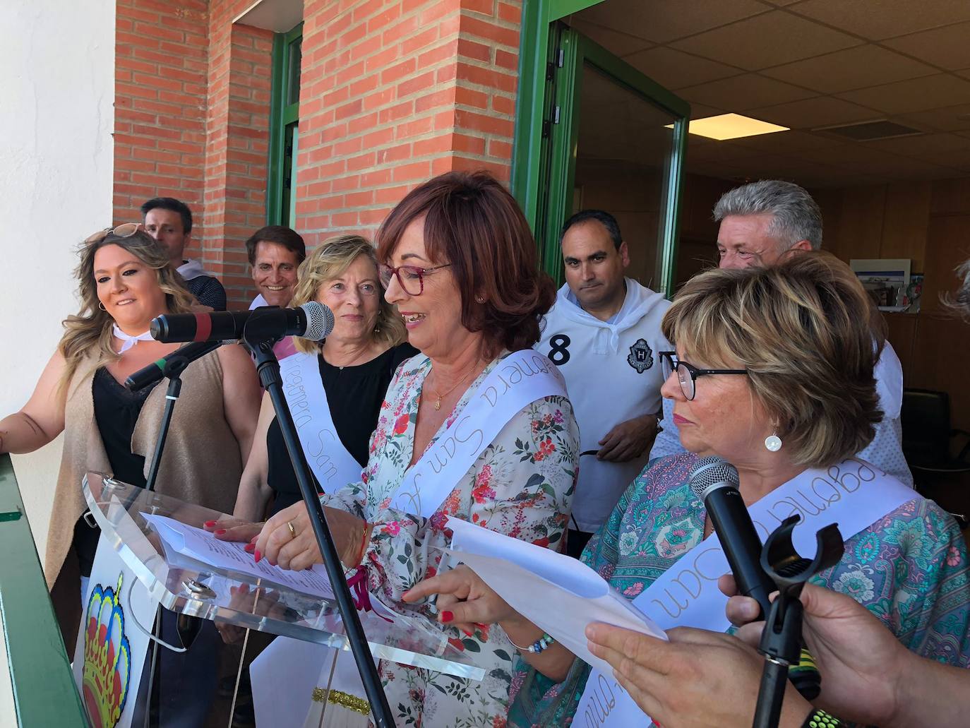 Reyes y reinas de 2022, Pregoneras y corporación municipal tras el pregón inaugural 