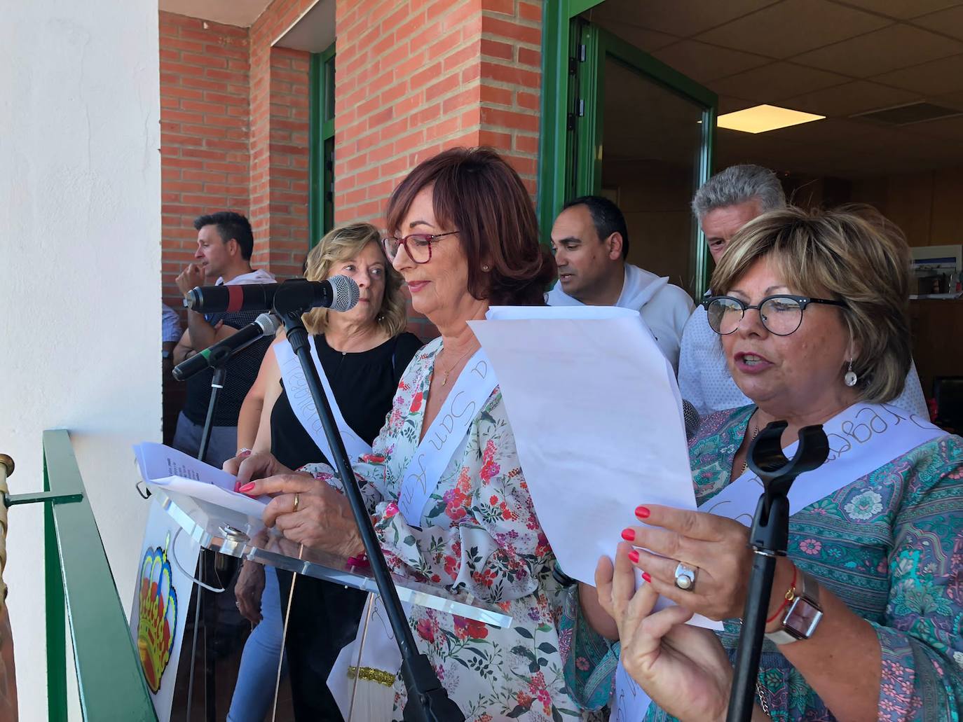Reyes y reinas de 2022, Pregoneras y corporación municipal tras el pregón inaugural 