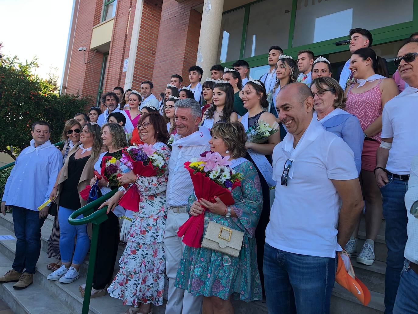 Reyes y reinas de 2022, Pregoneras y corporación municipal tras el pregón inaugural 