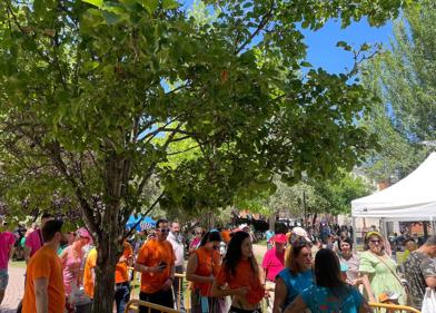 Imagen secundaria 1 - La comida de fraternidad de la paella tuvo un excelente ambiente 