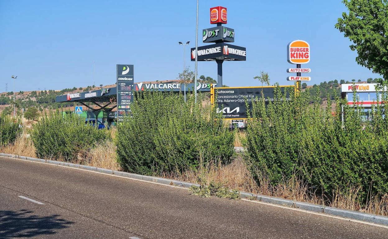 Estado de la Avenida Miguel Delibes en el tramo perteneciente al término de Zaratán 