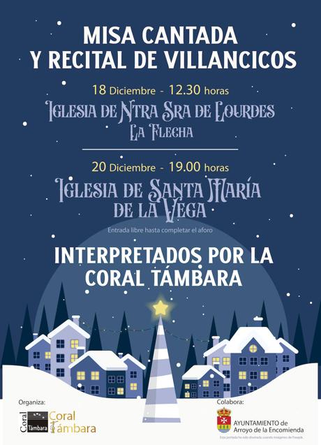 Imagen - Cartel recitales de villancicos en Arroyo de la Encomienda