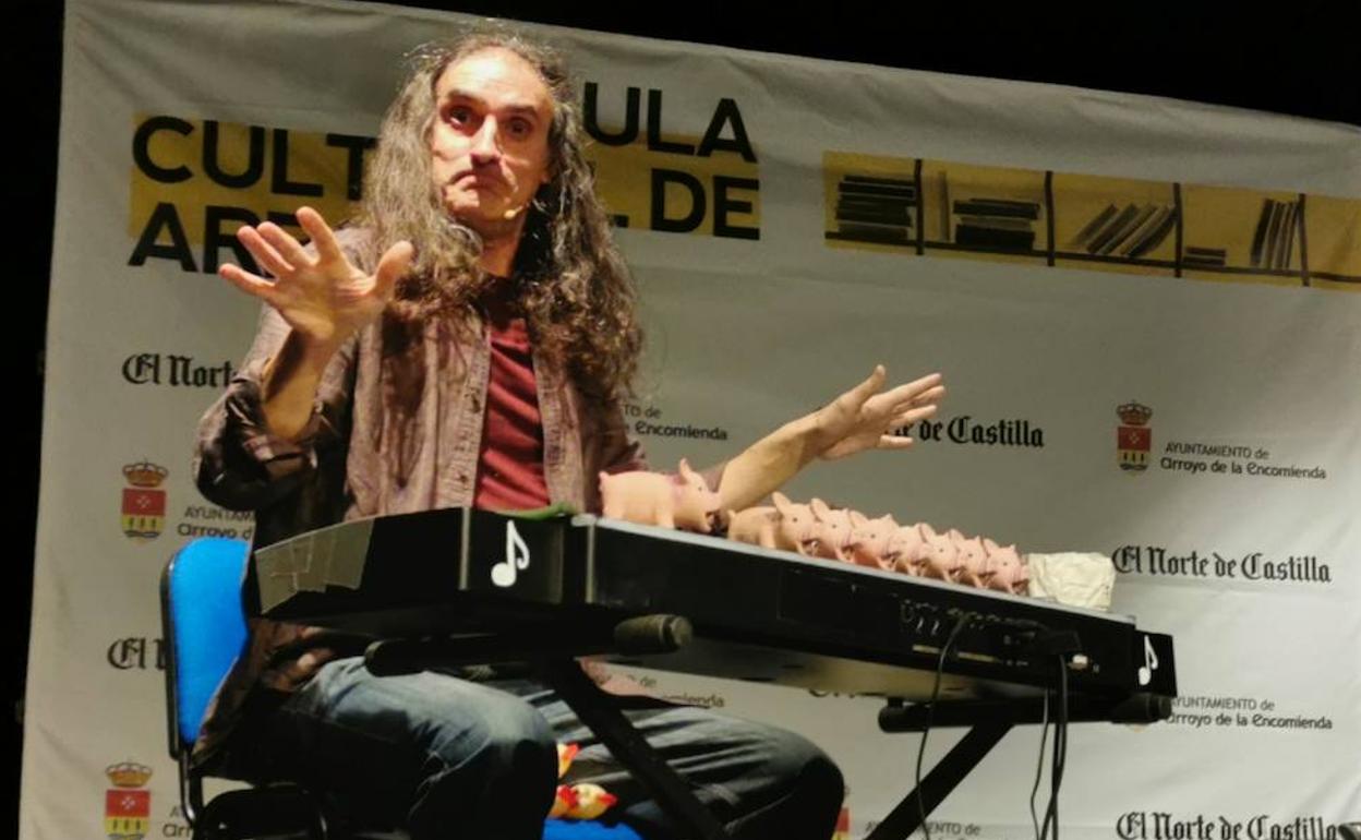 El Capitán Corchea, en la tarde del martes 27 en plena actuación.