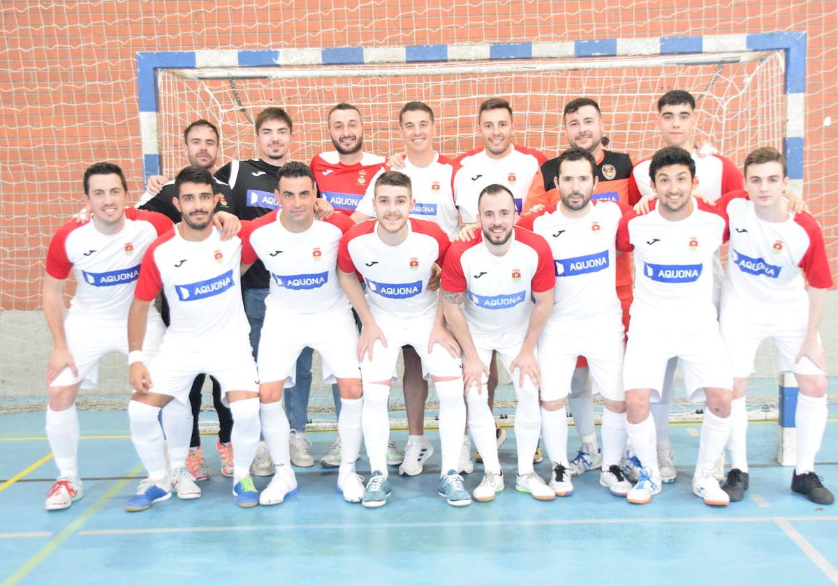 Foto plantilla 2022/23 durante el último partido contra el Vilalba FS de Lugo