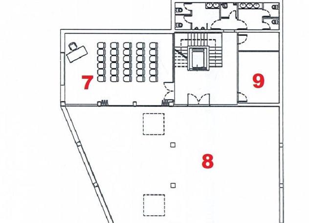 Plano de la planta Sótano del proyecto para el Centro Etnográfico