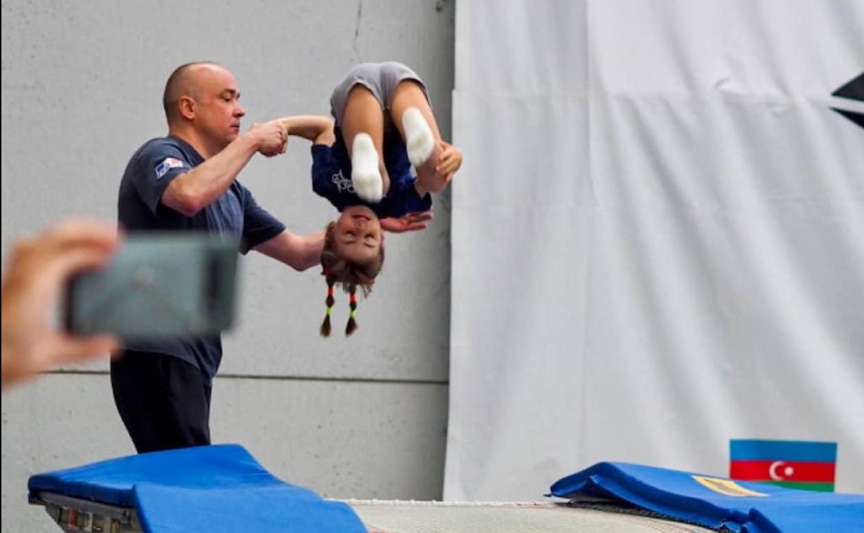 La gimnasia de Trampolín es un deporte muy arraigado en Arroyo 