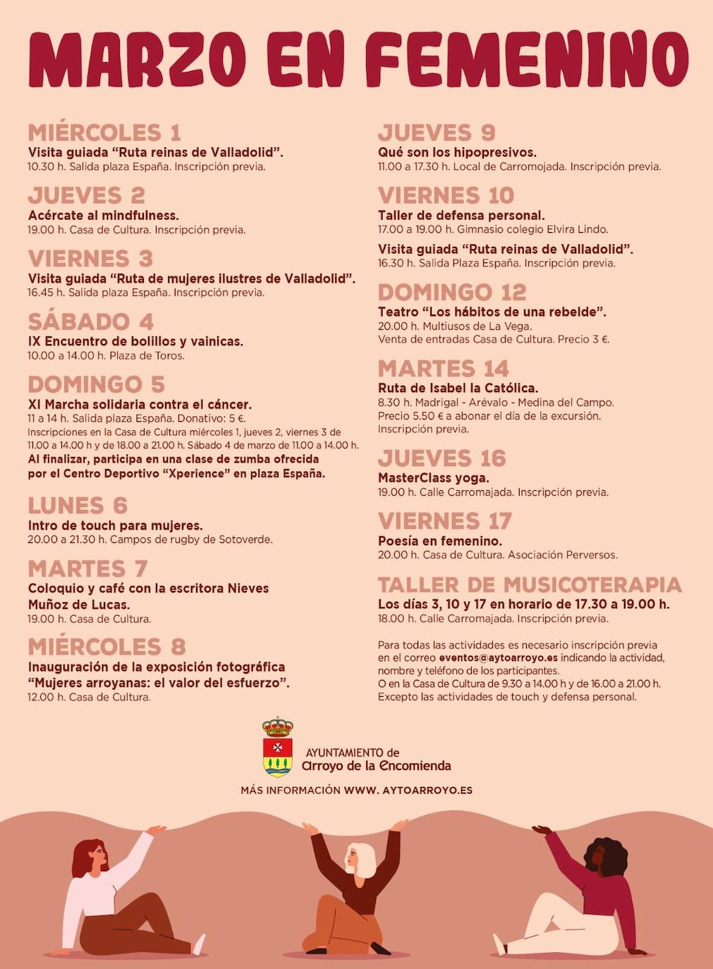 Imagen - Cartel actvidades Maezo en femenino