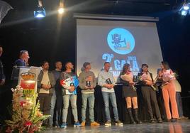 Los galardonados en la pasada edición de la Gala Nacional de Pesca 'Río de la vida'