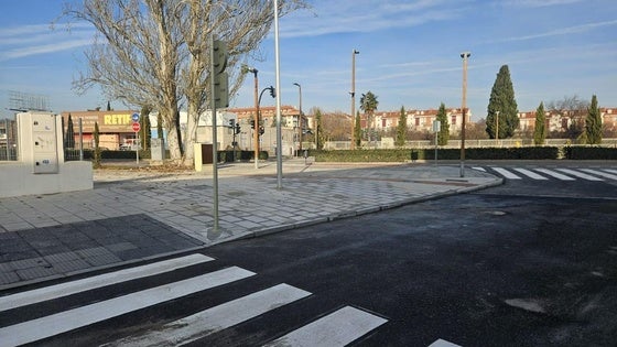 Finalizan las obras entre la avenida Salamanca y la calle Parque Empresarial Monasterio de Prado