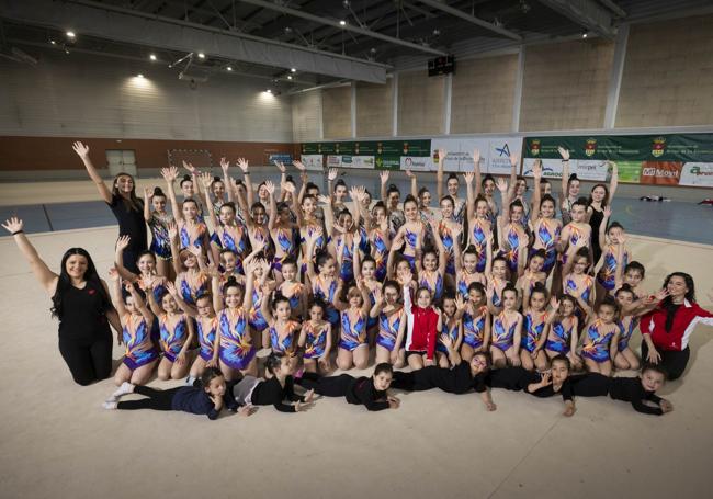 El CD Rítmica Arroyo entrena en el Polideportivo Antonio Garnacho