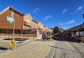 Inicio de las obras en la calle Barco del Lobo en Sotoverde
