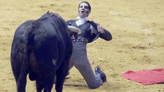 Juan José Padilla en el festival taurino benéfico del año pasado en Arroyo. 