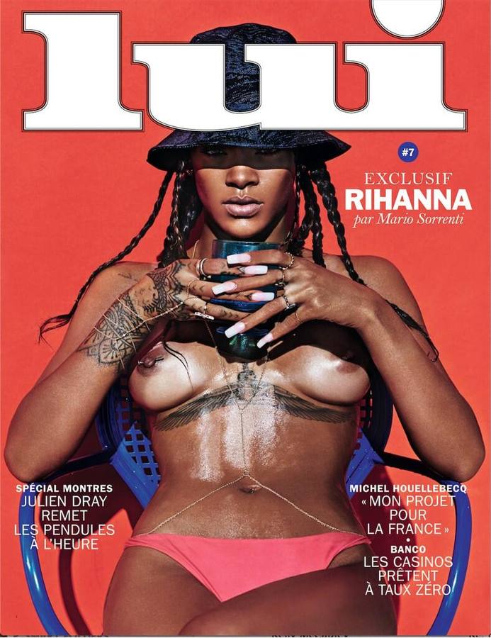 Las fotos censuradas de Rihanna