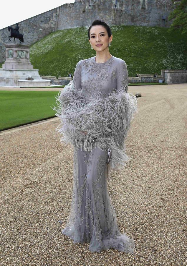 Los invitados a la cena en el palacio de Windsor