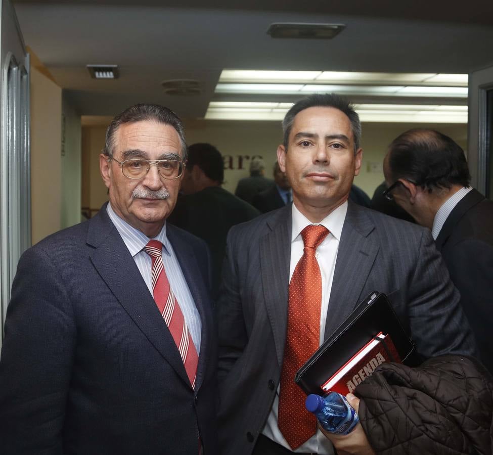 Anselmo García, director de la Fundación Soriactiva de Caja Rural, y José Antonio Martínez, de Eulen.