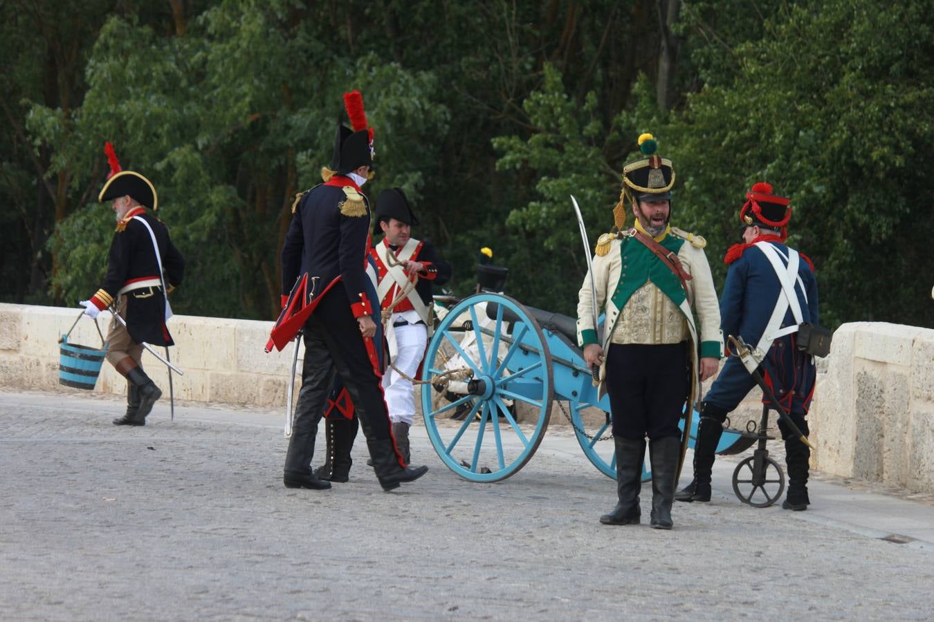 Recreación de la batalla de las tropas napoleónicas de 1808 en Torquemada (1/2)
