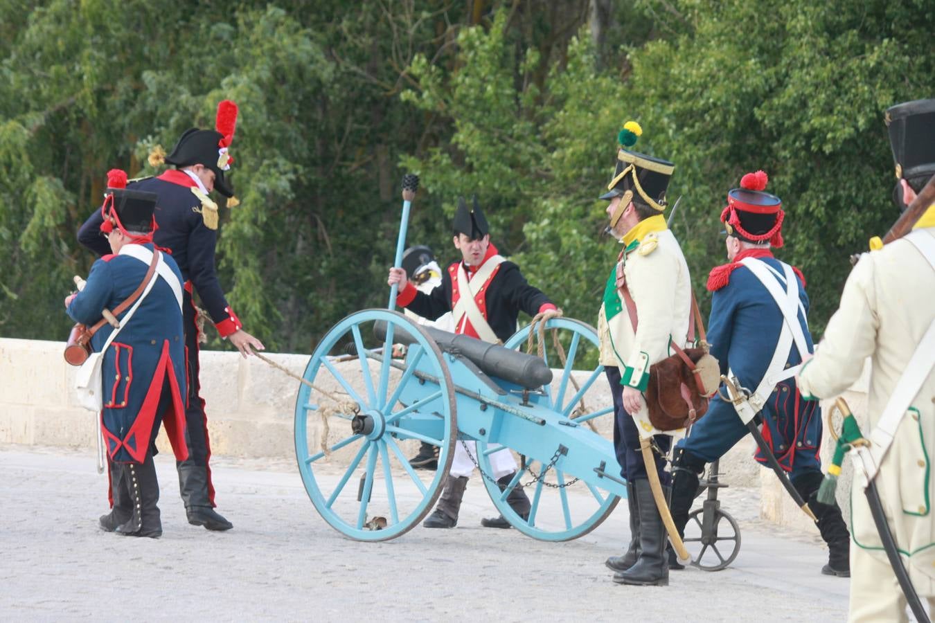 Recreación de la batalla de las tropas napoleónicas de 1808 en Torquemada (1/2)