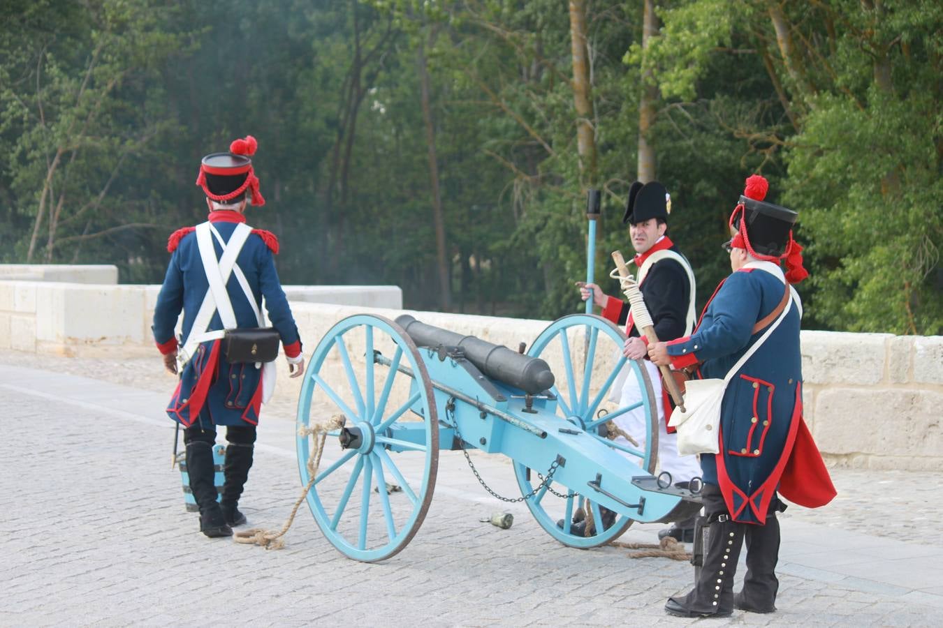Recreación de la batalla de las tropas napoleónicas de 1808 en Torquemada (1/2)
