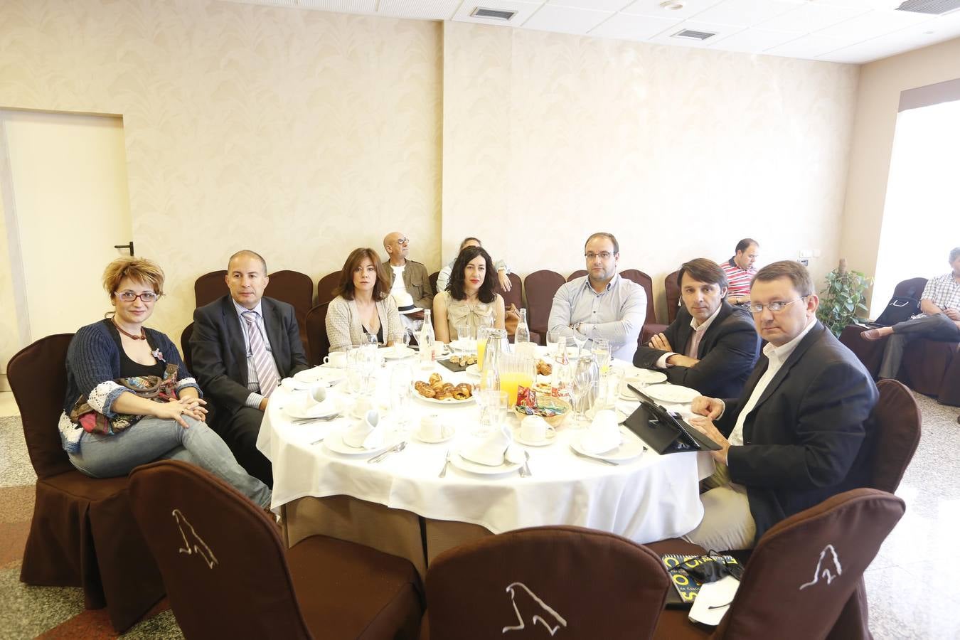 Invitados al Foro Económico celebrado en Salamanca.