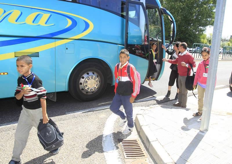 Varios niños saharauis llegan a Palencia para pasar el verano