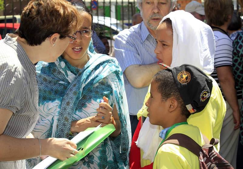 Varios niños saharauis llegan a Palencia para pasar el verano